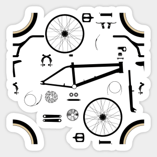 BMX Parts Pattern Sticker